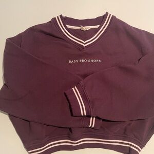 Women’s Bass Pro Shops Purple Crewneck and Sweatpants Set (M)